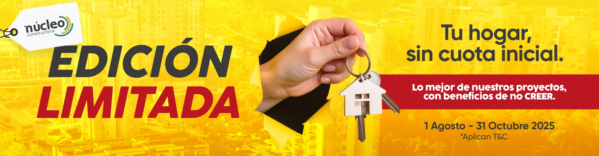 Tu hogar sin cuota inicial 2025 - Colombia - Nucleo Constructra Pereira