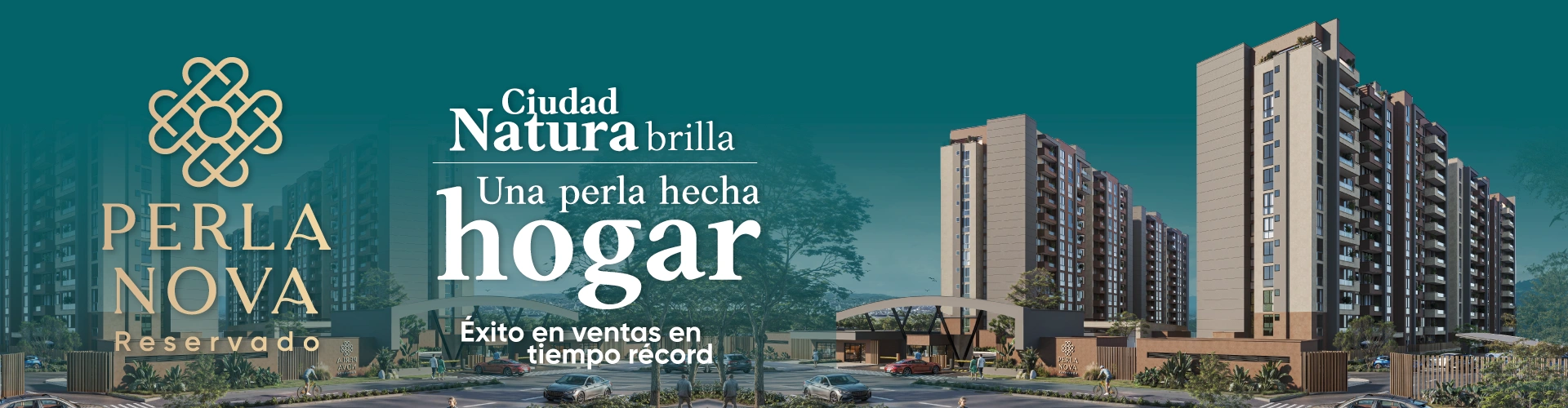 Apartamentos fachada torre - Nucleo Constructra Pereira